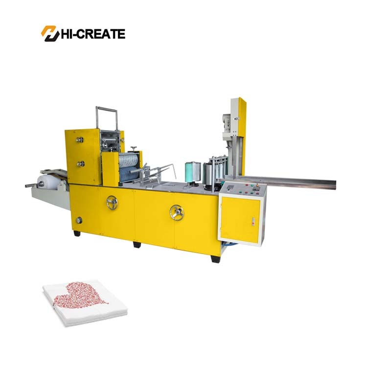 Small Automatic Napkin Paper Making Machine Paper Napkin Machine Price With Packing