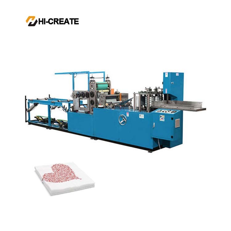 Manufacturing High Speed Automatic Napkin tissue Paper Machinery Table Napkin Paper Making Machine price